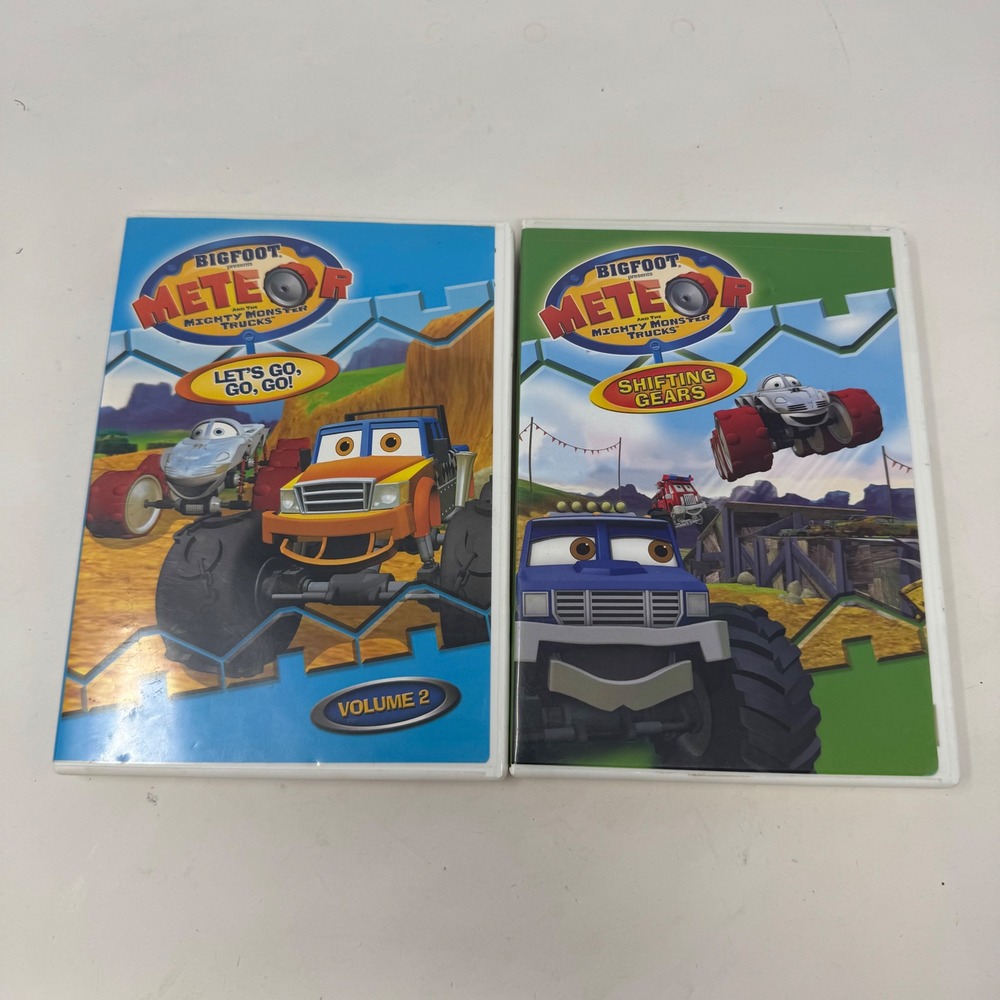 Meteor and the Mighty Monster Trucks DVD Lot Let's Go Go Go & Shifting Gears